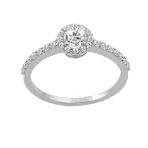 Solitaire Halo Ring