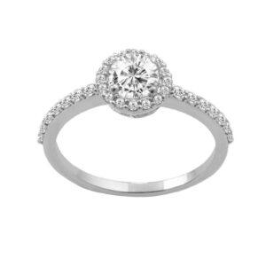 Solitaire Halo Ring