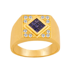 Diamond Ring with Gemstone