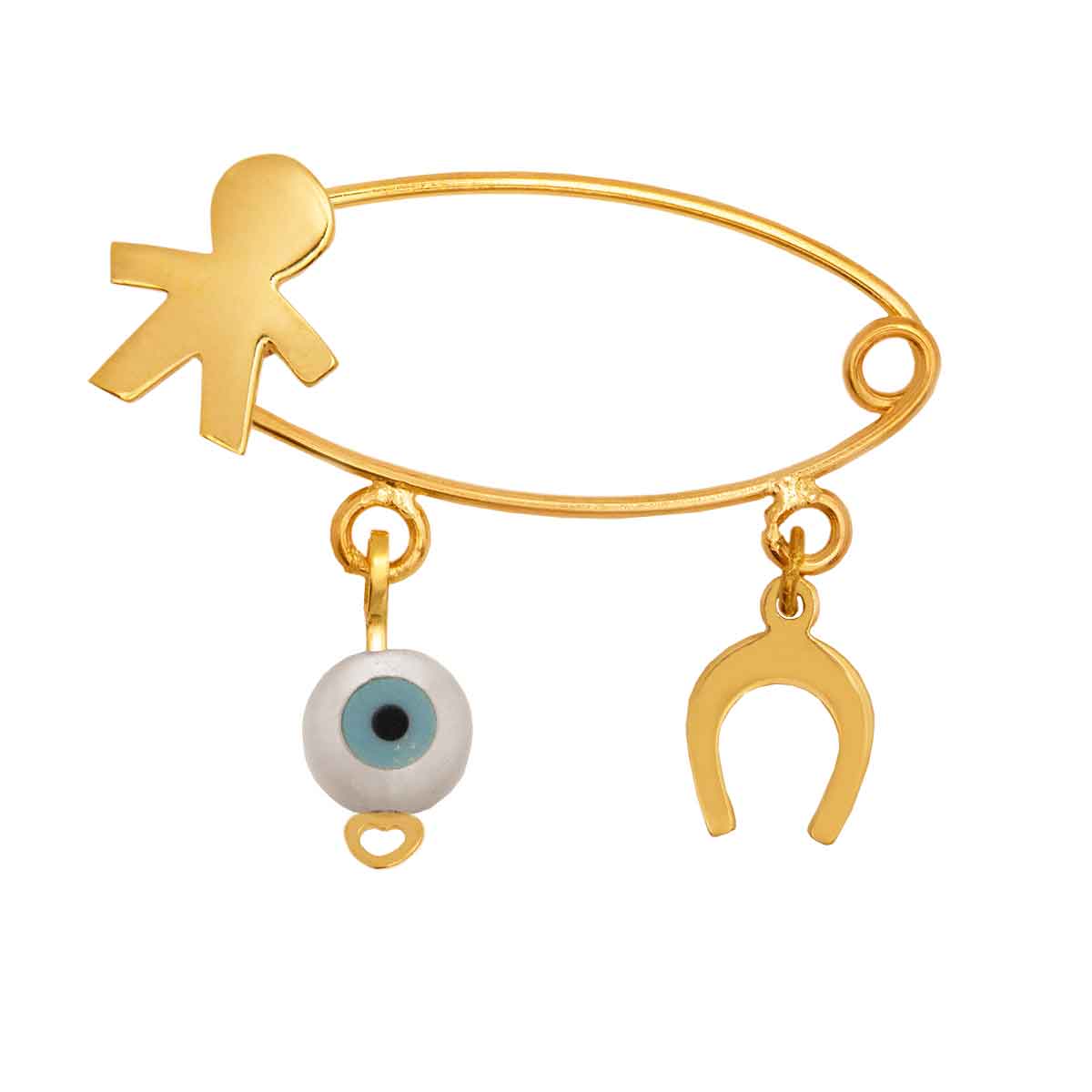 Gold Kids Safety Pin