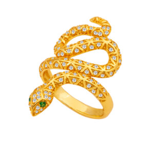 Silver Ring with Zircons