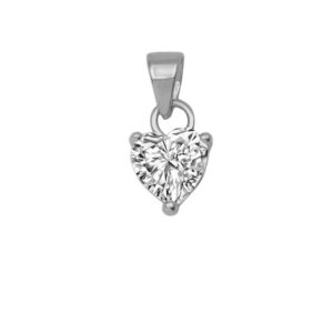 Silver Pendant with Zircon