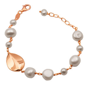Silver Bracelet with Pearls