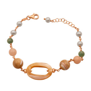 Silver Bracelet with Pearls