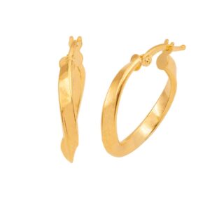 Gold Plain Earrings
