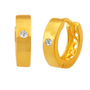 Silver Earrings with Zircon