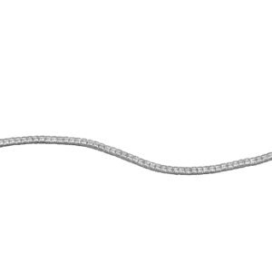 Silver Bracelet with Zircons