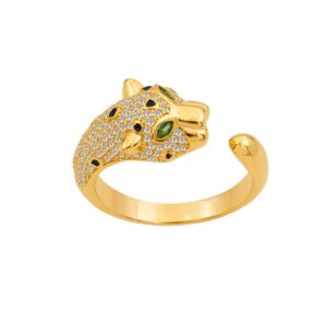 Silver Ring with Zircons