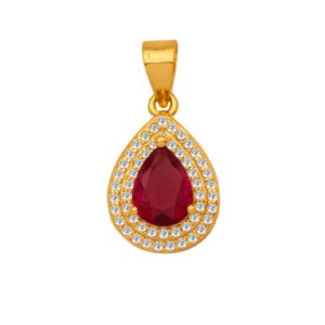 Silver Pendant with Zircons