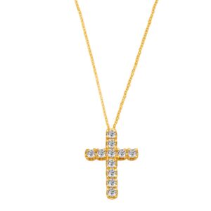 Diamond Cross 18k