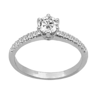 Diamond Solitaire Ring 18k