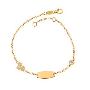 Gold Identity Bracelet 9k