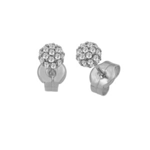 Gold Earrings with Zircons