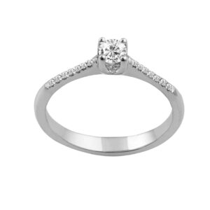 Diamond Solitaire Ring 18k