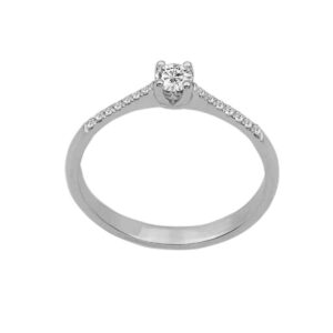 Diamond Solitaire Ring 18k