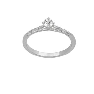 Diamond Solitaire Ring 18k
