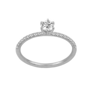 Diamond Solitaire Ring 18k