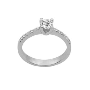Diamond Solitaire Ring 18k