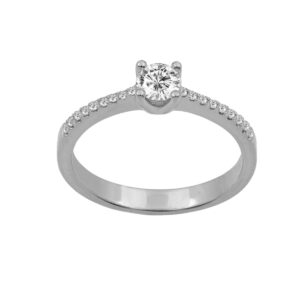 Diamond Solitaire Ring 14k