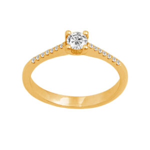 Diamond Solitaire Ring 14k