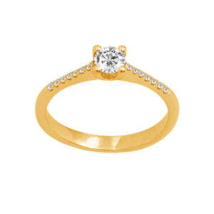 Diamond Solitaire Ring 14k