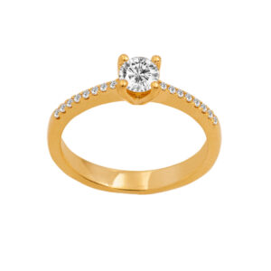 Diamond Solitaire Ring 14k