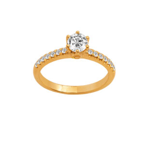 Diamond Solitaire Ring 14k