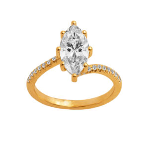 Diamond Solitaire Ring 14k