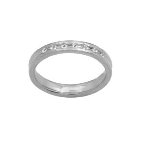 Diamond Wedding Band 9k