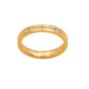 Diamond Wedding Band 9k