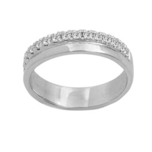 Diamond Wedding Band 9k