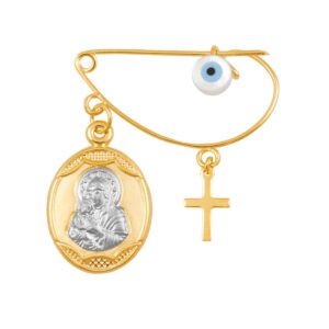 Gold Kids Safety Pin 9k